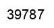 Number 39787 black image