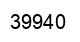 Number 39940 black image