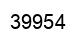 Número 39954 imagen negro