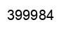 Number 399984 black image