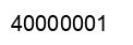 Number 40000001 black image