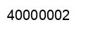 Number 40000002 black image
