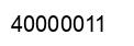 Number 40000011 black image