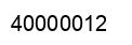 Number 40000012 black image