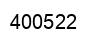 Number 400522 black image