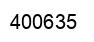 Number 400635 black image