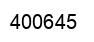 Number 400645 black image