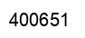 Number 400651 black image