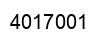 Number 4017001 black image