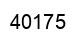 Número 40175 imagen negro