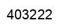 Number 403222 black image