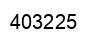 Number 403225 black image