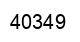 Número 40349 imagen negro