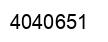 Number 4040651 black image