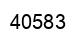 Número 40583 imagen negro