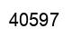 Número 40597 imagen negro
