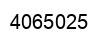 Number 4065025 black image