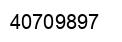 Number 40709897 black image