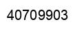 Number 40709903 black image