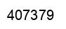 Number 407379 black image