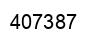 Number 407387 black image