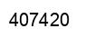 Número 407420 imagen negro
