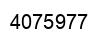 Number 4075977 black image