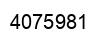 Number 4075981 black image