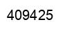 Number 409425 black image