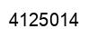 Number 4125014 black image