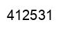 Number 412531 black image