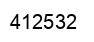 Number 412532 black image