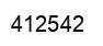 Number 412542 black image