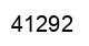 Número 41292 imagen negro