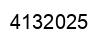 Number 4132025 black image
