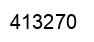 Number 413270 black image