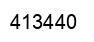 Number 413440 black image