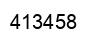 Number 413458 black image