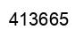 Number 413665 black image