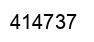 Number 414737 black image