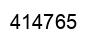 Number 414765 black image