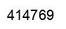 Number 414769 black image