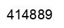 Number 414889 black image