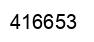 Number 416653 black image
