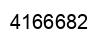 Number 4166682 black image