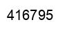 Number 416795 black image