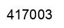 Number 417003 black image