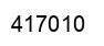 Number 417010 black image