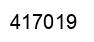Number 417019 black image