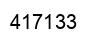 Number 417133 black image